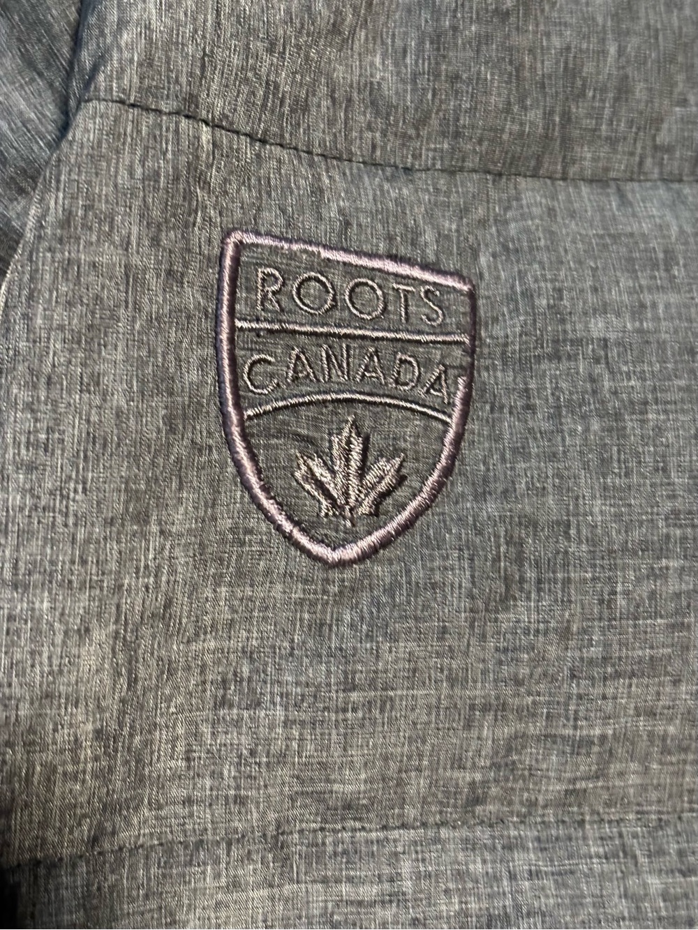 Roots Canada Goose Down Long Puffer Coat - Charcoal Grey, Size M - Picture 4 of 6